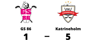 Kvalspel för Katrineholm trots seger mot GS 86