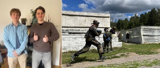 Karl, 20, och Jonas, 20, startar ny paintballbana – i Eskilstuna