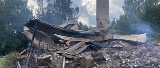 Villabrand väster om Luleå – huset gick inte att rädda