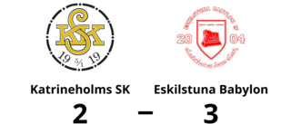 Katrineholms SK föll mot Eskilstuna Babylon med 2-3