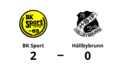BK Sport besegrade Hällbybrunn - avgjorde i andra halvlek