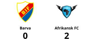 Förlust på hemmaplan för Barva mot Afrikansk FC