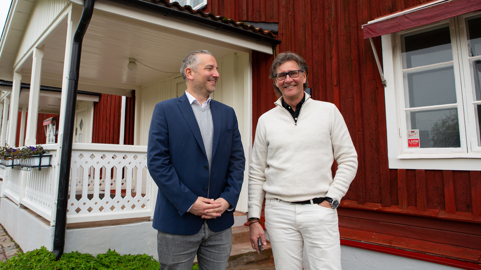 Marcus Carlgren, Verksamhetsansvarig på Vesterby och Björn Sturehed, Klubbdirektör.