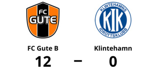 FC Gute B krossade Klintehamn
