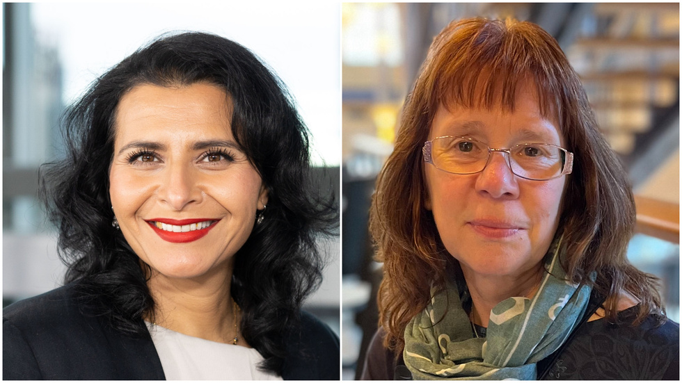 För att tydliggöra vilka som är skurkar, vill vi som sagt därför att fler EU-länder ska inspireras av den svenska sexköpslagen, skriver Abir Al-Sahlani (C) och Camilla Hahn (C).