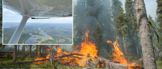 Ökad brandrisk i länet – nu är skogsbrandflyget i luften