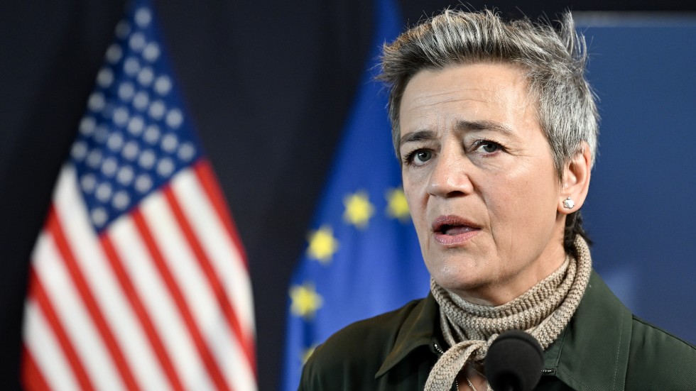 Tillsättandet av en amerikanska som chefsekonom under EU:s konkurrenskommissionär Margrethe Vestager väcker protester i EU. Arkivfoto.