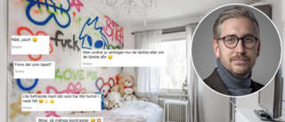 Fuck och bitch! Sovrummet i Eskilstuna som har blivit viralt