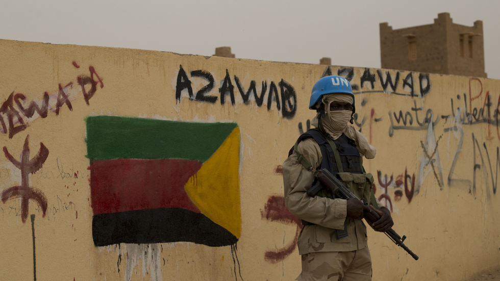 Juntan i Mali krävde att FN:s fredsbevarande styrkor skulle lämna landet när de tog makten 2020. Arkivbild.