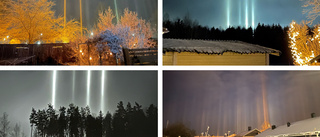 BILDERNA: Spektakulärt ljusfenomen över delar av länet