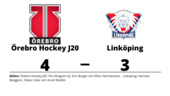 Förlängningsavgörande när Linköping föll mot Örebro Hockey J20