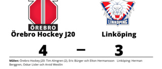 Förlängningsavgörande när Linköping föll mot Örebro Hockey J20