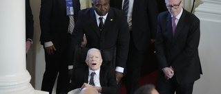 Skör Jimmy Carter på hustruns minnesstund