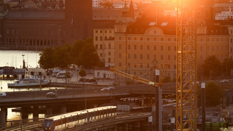 Tunnelbanan mellan Gamla stan och Slussen i Stockholm. Arkivbild.