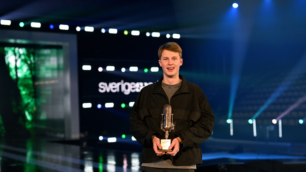 Victor Leksell vann Guldmicken och priset för årets låt på P3 Guld-galan i Partille i januari. Nästa år flyttas galan till Stockholm.