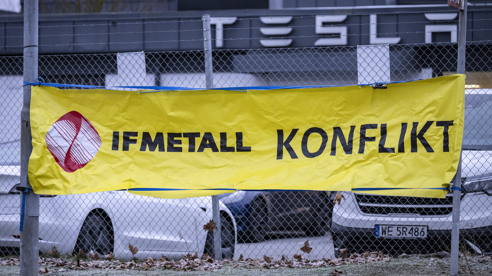 Norska Fellesforbundet ger sig in i de svenska fackförbundens konflikt med Tesla. Arkivbild.