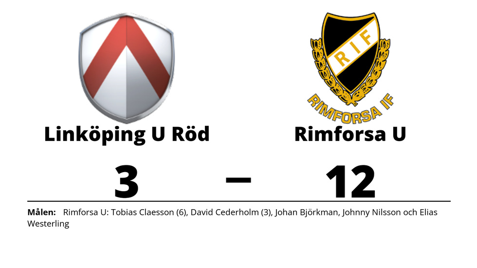 Linköping IBK Ungdom U-lag förlorade mot Rimforsa IF U-lag