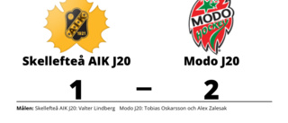 Modo J20 vann på bortaplan mot Skellefteå AIK J20