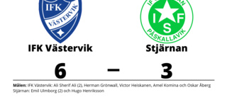 Tuff match slutade med seger för IFK Västervik mot Stjärnan
