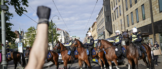 20 identifierade efter urspårad demonstration