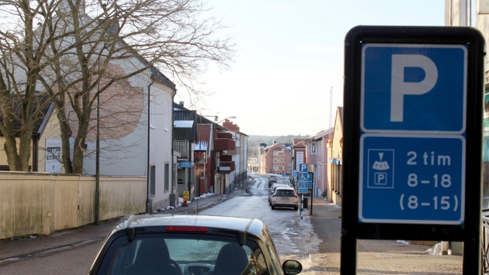 Sevedegatan i centrala Vimmerby är en plats där många fått parkeringsanmärkningar. 