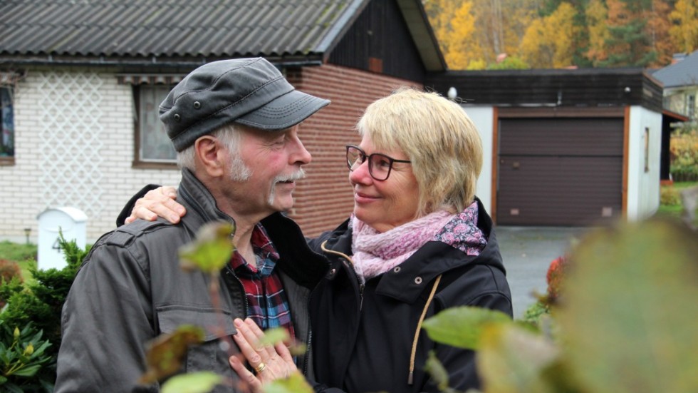 Samma år som den 30-åriga bröllopsdagen höll Marie Borrud på att förlora sin livspartner Per Svensson Borrud. "Är så glad att han lever", konstaterar hon.