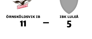 Tung förlust för IBK Luleå borta mot Örnsköldsvik IB