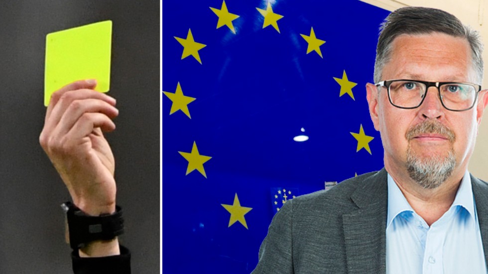 "Den svenska riksdagen vill ge EU-kommissionen ett gult kort", konstaterar NSD:s Olov Abrahamsson.