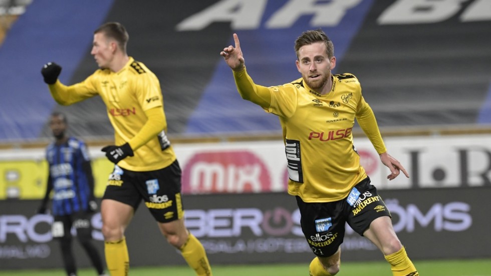 Elfsborgs Rasmus Alm gjorde Elfsborgs mål i matchen mot Sirius.