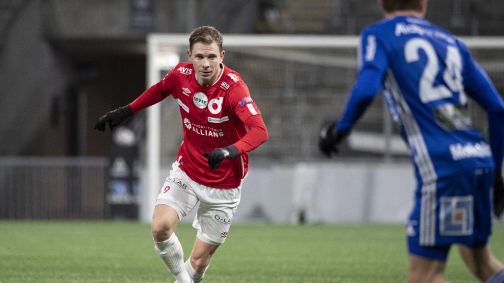 Johan Bertilsson har gjort 18 mål för Degerfors i superettan i år. Arkivbild.