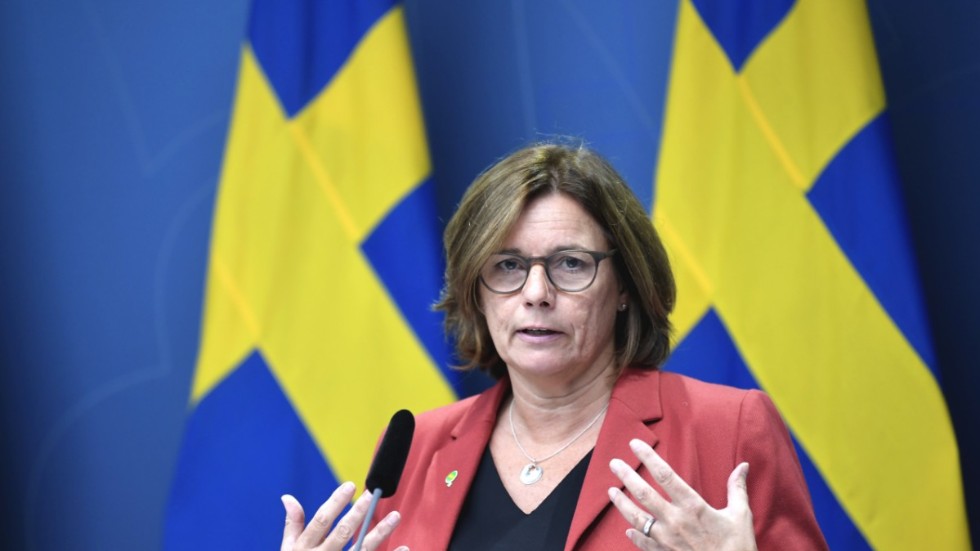 Miljö- och klimatminister Isabella Lövin meddelar att Sverige bidrar med 100 miljoner kronor per år 2020–2022 till en ny fond som ska hjälpa utvecklingsländer att ställa om sin tunga industri. Arkivbild.