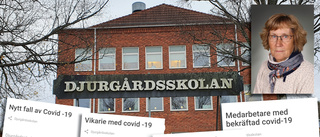 En elev och flera lärare smittade på Djurgårdsskolan