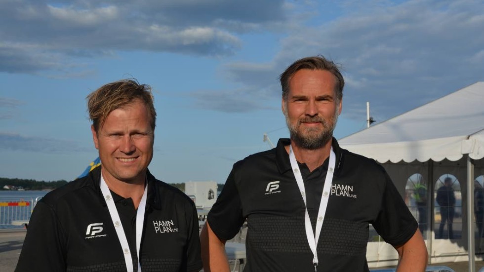 Eric Kristiansson och Fredrik Ohlsson hoppas på att Hamnplan Live ska blir ett lyckat koncept som kan komma tillbaka även nästa år.