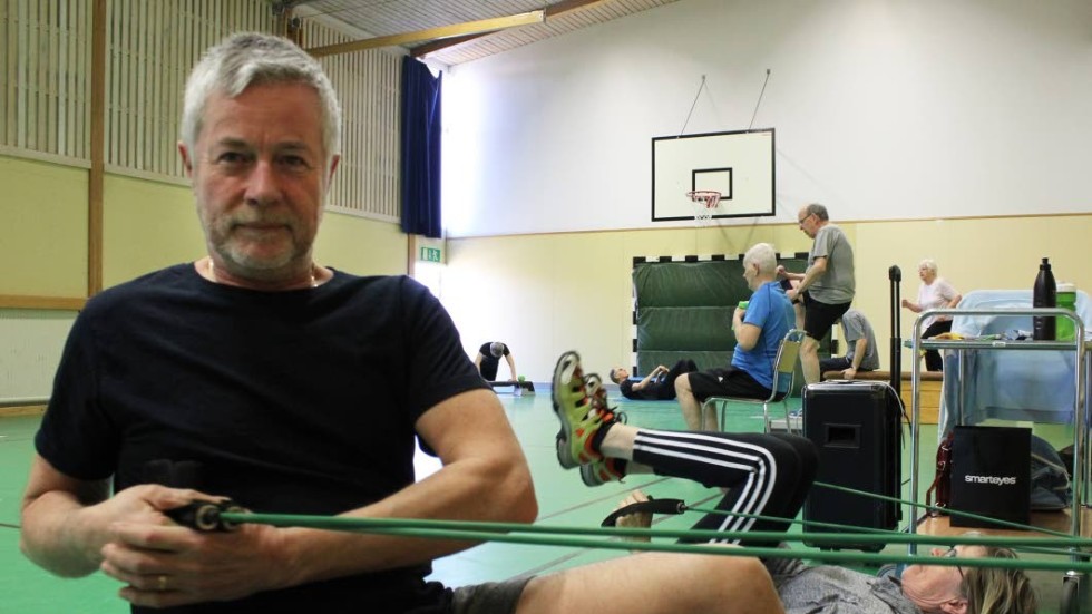 Bosse Fäldt är en av många träningssugna. Han tar ut sig så mycket det går på träningarna och har redan märkt resultat.