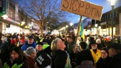 Manifestation för Ukraina ett år efter invasionen