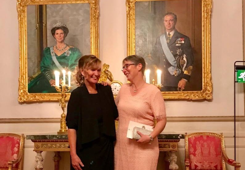 Anna Mellergård, Mariannelund och Kristina Lindelöf, Vimmerby, hade en givande kväll på kungliga slottet.