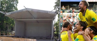 Storbildsskärm monteras upp i Ugglans park – visar VM-rysaren Sverige-England: "En social grej"