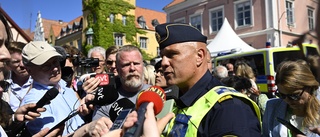 Efter knivhuggningen – polisen och Region Gotland håller pressträff på Wisby strand