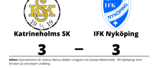 Delad pott när Katrineholms SK tog emot IFK Nyköping