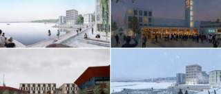 Storslagna visioner för Norra hamn • Park med kallbadhus • Vägen tas bort • Bostäder • Hamn • Strandpromenad