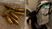 Man förvarade skarp ammunition – i barnvagnen ✓Hade pistol i förrådet ✓Åkte fast efter husrannsakan