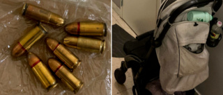 Man förvarade skarp ammunition – i barnvagnen ✓Hade pistol i förrådet ✓Åkte fast efter husrannsakan