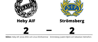 Oavgjort för Heby AIF hemma mot Strömsberg