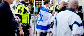 Välbevakad proisraelisk manifestation