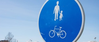 Håll till vänster när du går på gång- och cykelväg