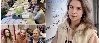 Stort tryck av ukrainare som vill lära sig svenska: "Det blir lättare när alla förstår oss"