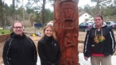 Ny träskulptur invigd i Harg