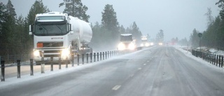 Trafikverket varnar för besvärligt väglag