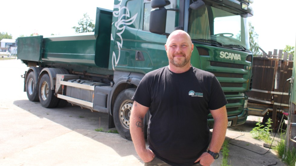 Tomas Rydén driver ett eget företag inom transport och bemanning.
