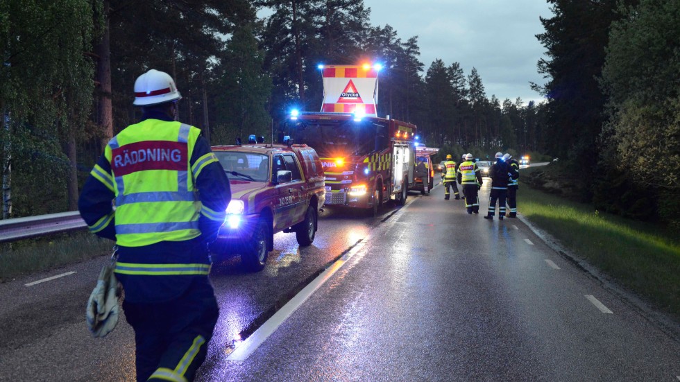 En olycka inträffade mellan Österbymo och Kisa på tisdagskvällen.
